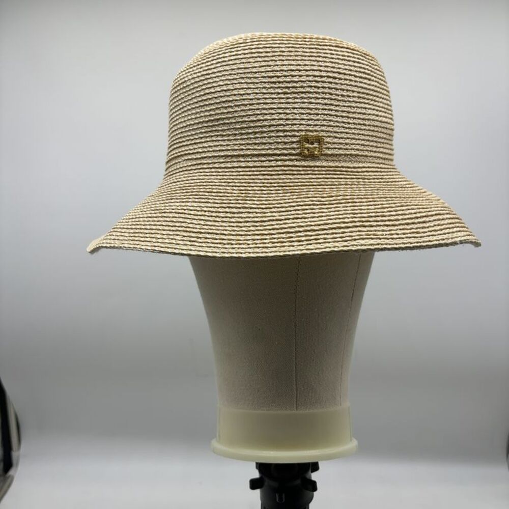 Eric Javits Wide Brim Hat Mint Interior Band
